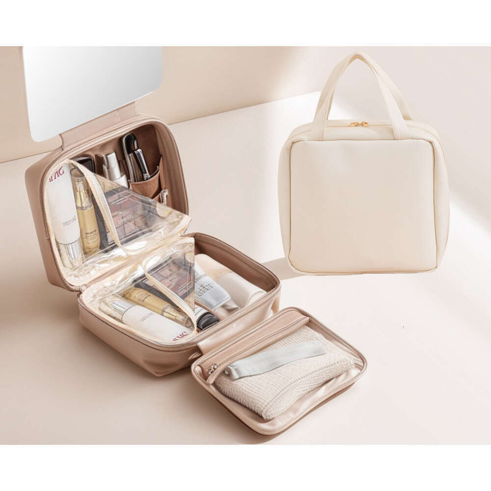 2025 New Portable Large Capacity Makeup Transparent Waterproof Travel Storage Bag