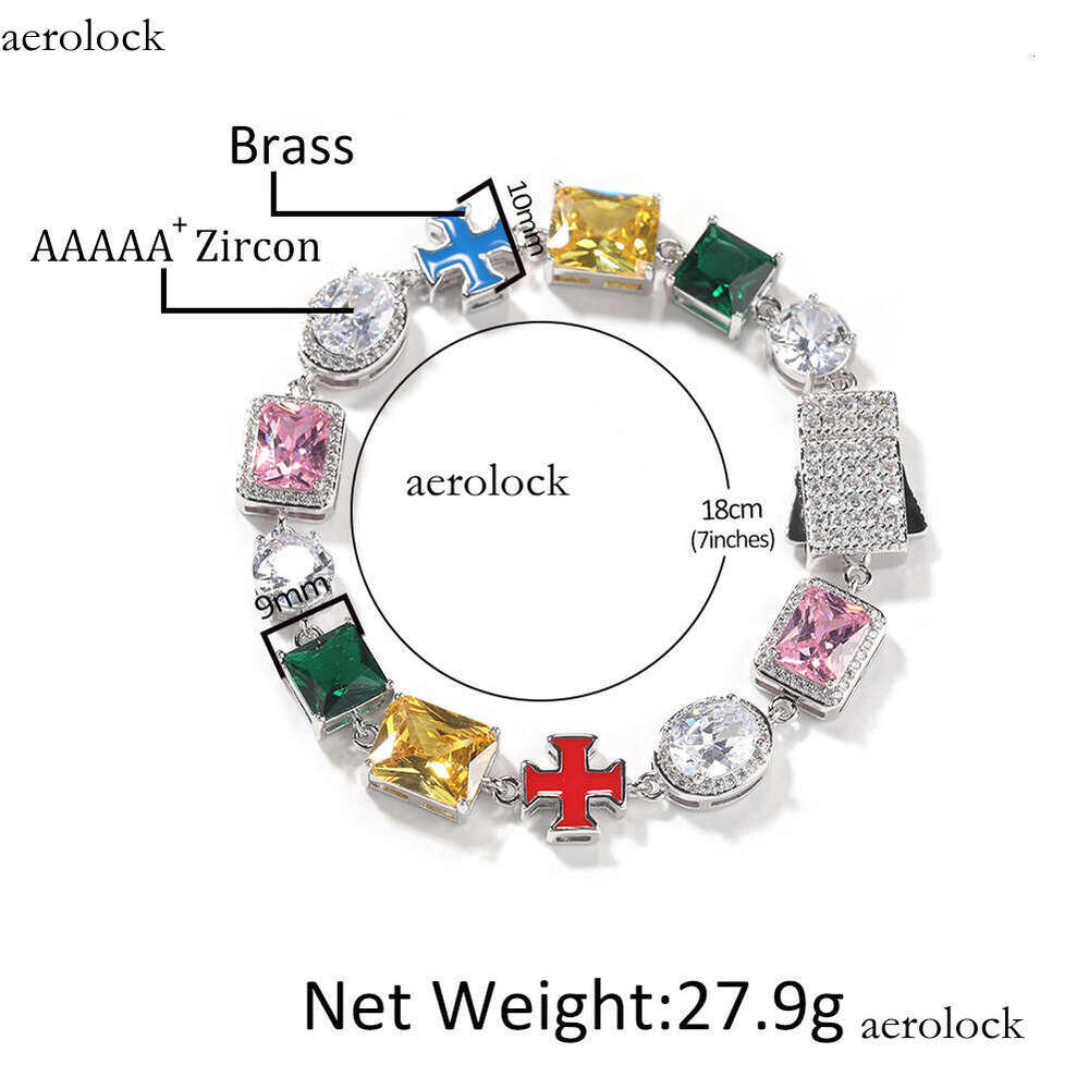 Hip-Hop Colorful Moissanite chain Necklace Ins Style Niche Fashion Dopamine Internet Celebrity Sweater Chain Accessories