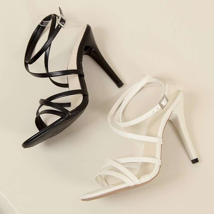 Thin Strap High Heel for Women, Stiletto Open Designer Shoes Toe Pointed Fashion Sandals