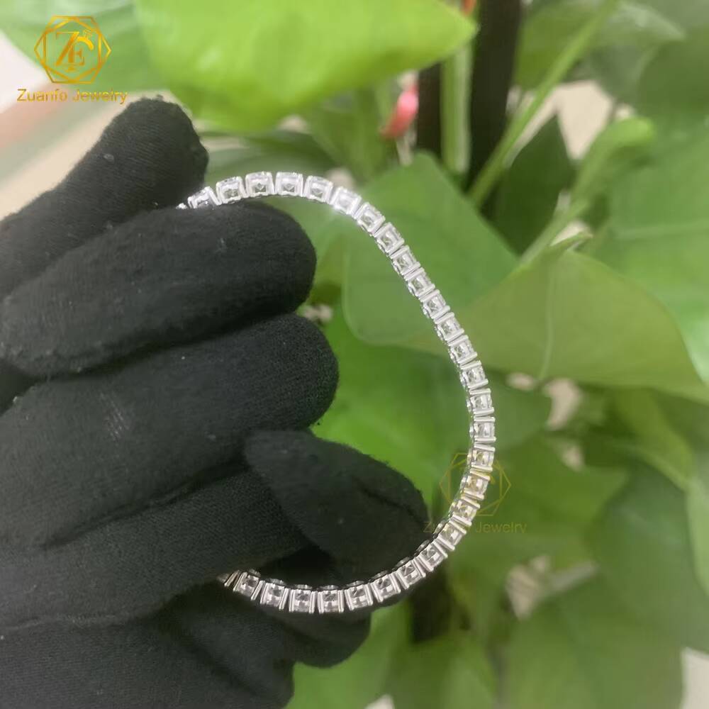 14k Tennis Chain Lab Diamond Igi Certified Laboratory Diamond Chain 3mm Lab Grown Diamond Tennis Bracelet Not Moissanite