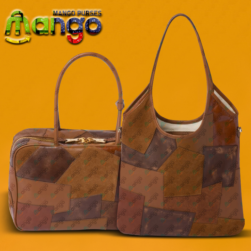 designer bag women tote bag patchwork shoulder bag fashion purse handbag mango89711