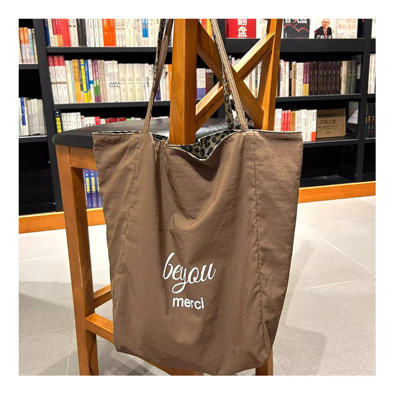 Casual Commuting Large Capacity Leopard Print 2025 New Autumn Winter Single Shoulder Tote Bag ddmymoon