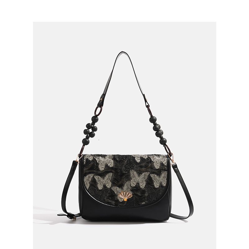 Butterfly Love Flower Chinese Single Shoulder National Style High-end Niche Commuter Crossbody Bag ddmymoon