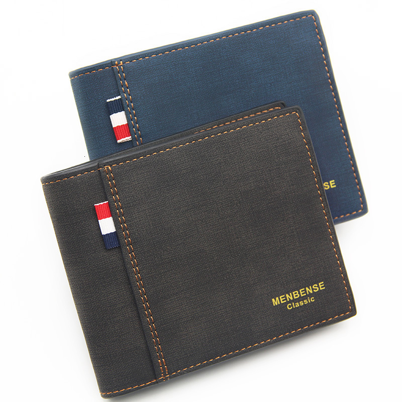 New Matte Men's Wallet Short Large Capacity Fashion Retro Business Luxury Bag Wallet Direct Supply From Manufacturer