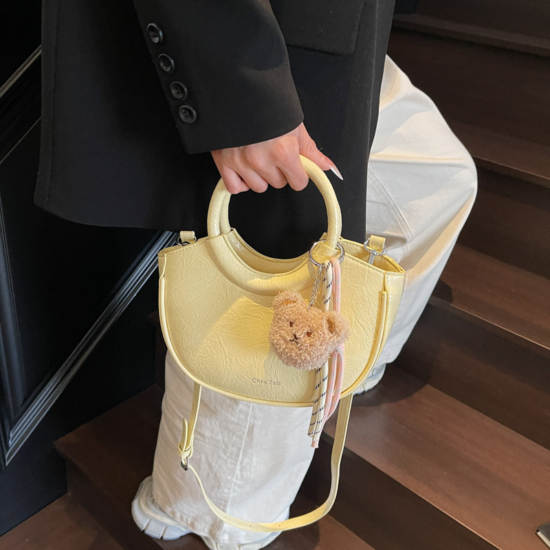 Cross-border Wholesale Niche Design Exquisite Round Ring Handbag For Women 2025 New Luxury Bag High-end Designer Bag Fashionable Single Shoulder Cross