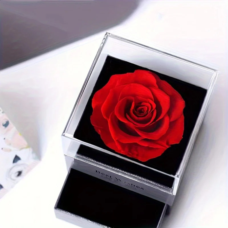 Elegant Infinity Heart Shape Pendant Necklace With Rose Gift Box For Girlfriend Wife Christmas Valentine Anniversary Gift 250805