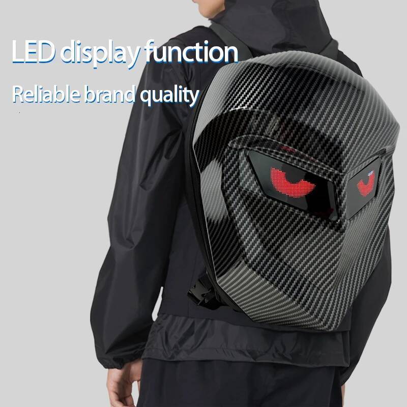 For Man Hard Shell LED Motorcycle Cycling Helmet Backpack for woman Business Travel Waterproof Laptop Backpacks high-quality