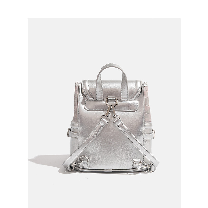 Niche Millennial Hot Girl Crocodile Pattern Small Backpack Commuter Handbag ddmymoon