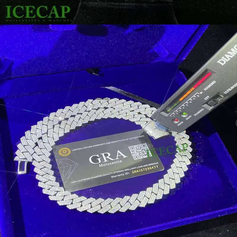 New Design Men Hip Hop Pendant VVS Moissanite Gold Plated Sier Iced Out Necklace