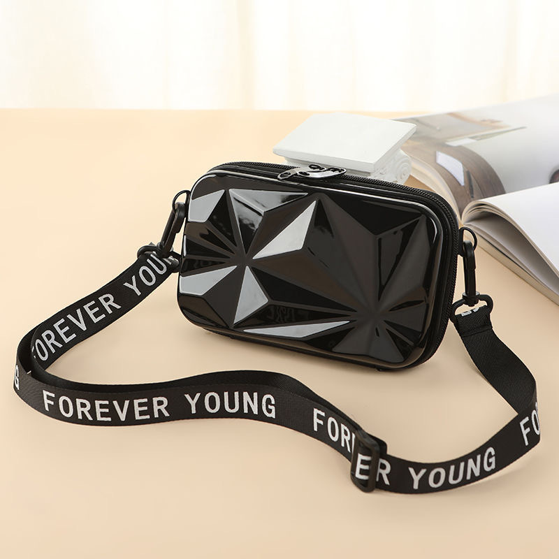 Fashion New Diamond Women's Makeup Bag PC Hard Shell Single Shoulder Crossbody Bag Luxury Bag Waterproof Toiletry Bag Mini Portable Storage