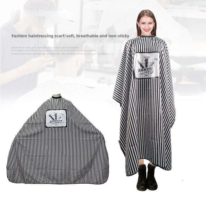 Hairdresser Bib Pattern Cutting Hair Waterproof Cloth Salon Barber Cape Cleaning Hairdressing Apron Professional Haircut Capes