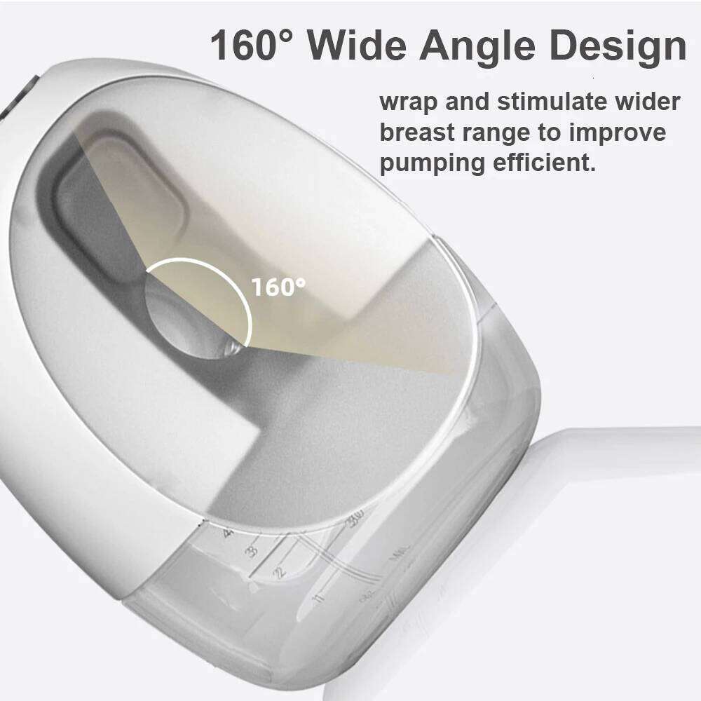 Portable Wearable Hands Free Electric Breast Pump with LED Screen for Breastfeeding 4 Modes 9Suction Level Low Noise