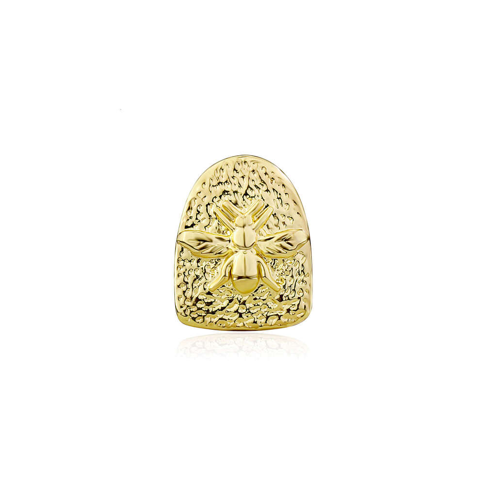 Cute Animal Shaped Cat Single Brace Spider Bee Personality Gold Teeth Unisex HIPHOP Tooth Jewelry