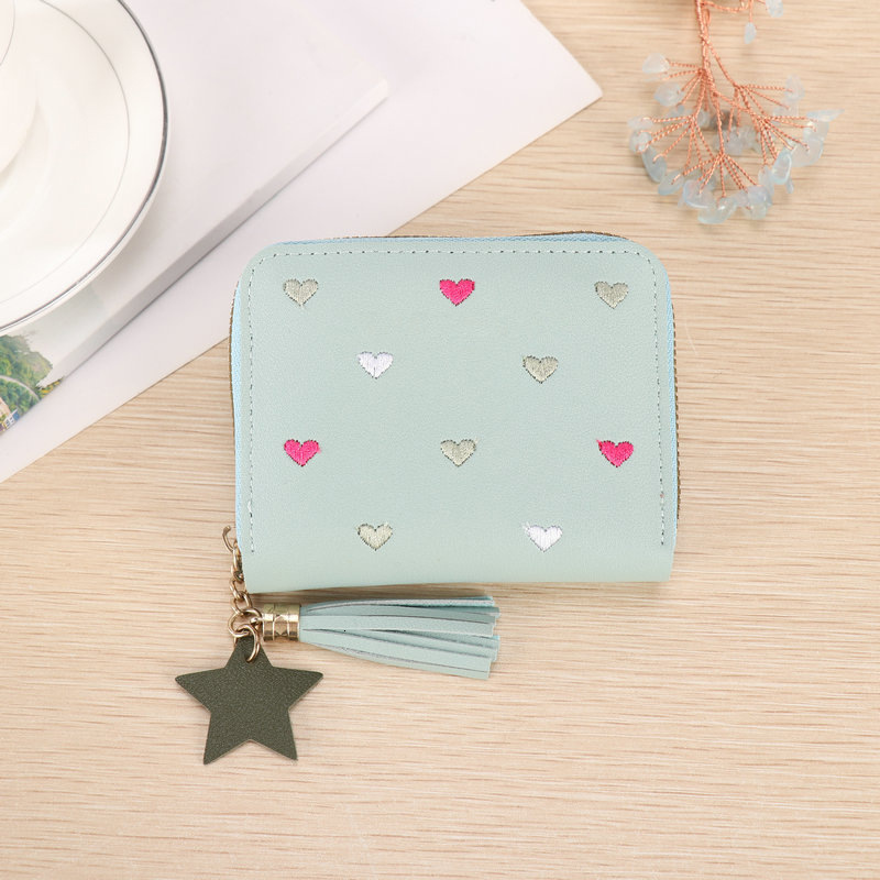 2025 New Korean And Japanese Style Multifunctional Folding Women's Wallet Short Exquisite Simple Luxury Bag Leather Coin Purse Small Card Holder