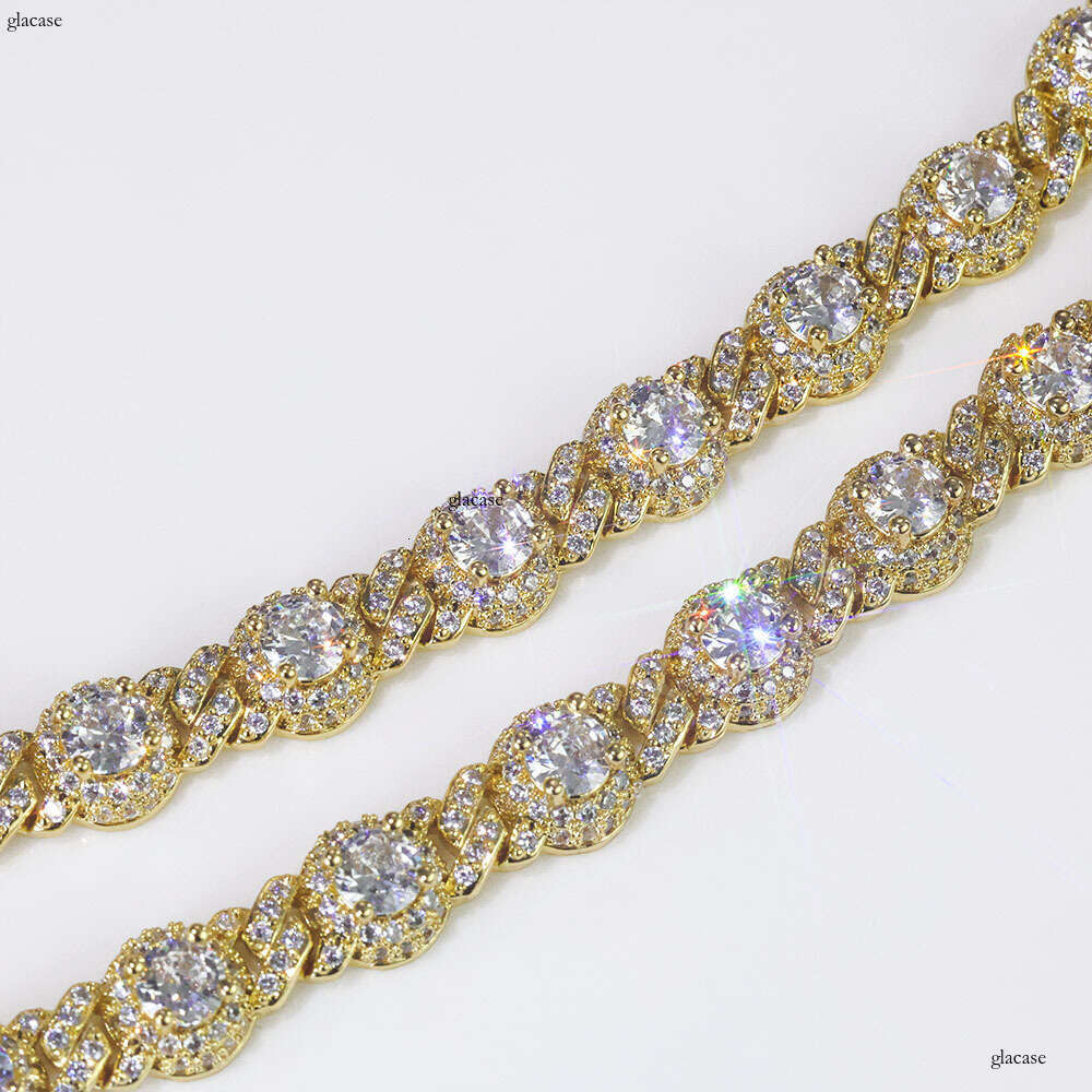 Hip Hop 7.5mm Round Bead Cuban Chain Men's Jewelry Accessories Niche Light Necklace