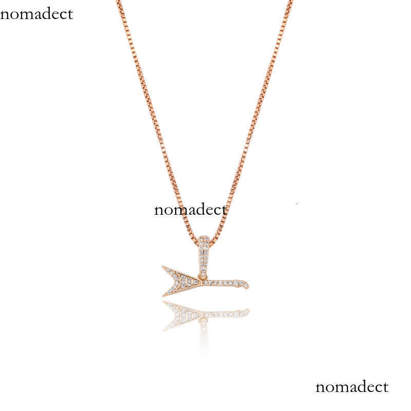 Minimalist Fashion Sier Micro Paved Moissanite chain Iron Tower Hip Hop Pendant Trendy Necklace for Women