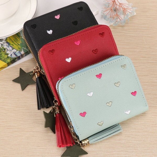 2025 New Korean And Japanese Style Multifunctional Folding Women's Wallet Short Exquisite Simple Luxury Bag Leather Coin Purse Small Card Holder