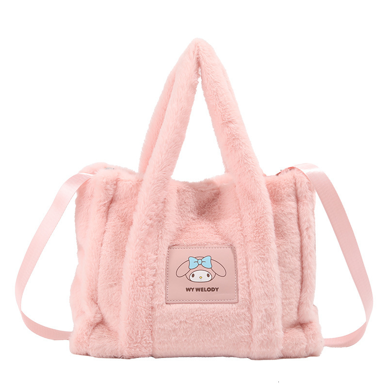 Large Capacity Plush 2025 New Tote Casual Handbag Shoulder Bag for Women ddmymoon