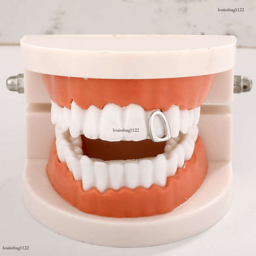 Single Hollow O-Shaped Fashionable Unisex Versatile Personality Teeth Accessories Glossy Hip-Hop Braces