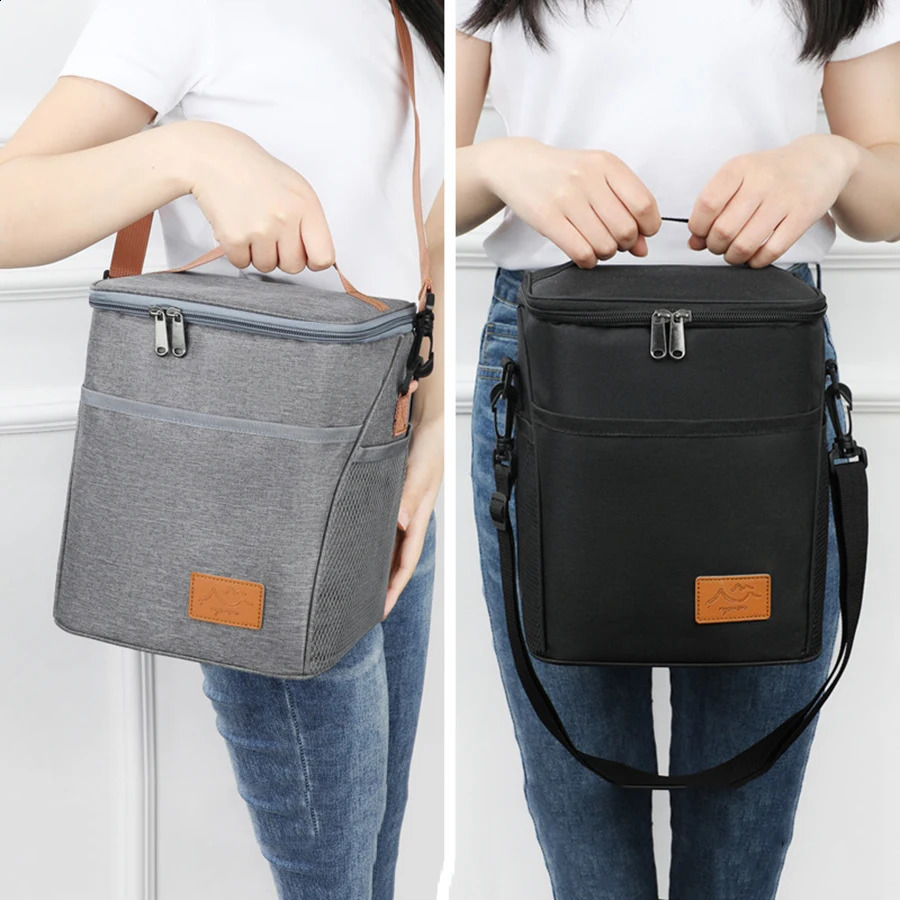 10L Heat preservation Refrigeration Bag Waterproof Foil Picnic Office Student Portable Thermal Camping Lunch Bag Dinner Ice Box 250804