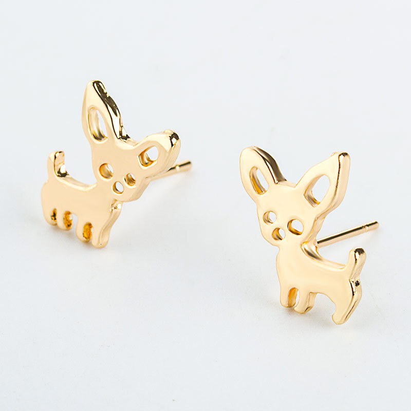 Simple Cute Puppy For Women Creative Abstract Animal Earrings Pet Ear Accessories