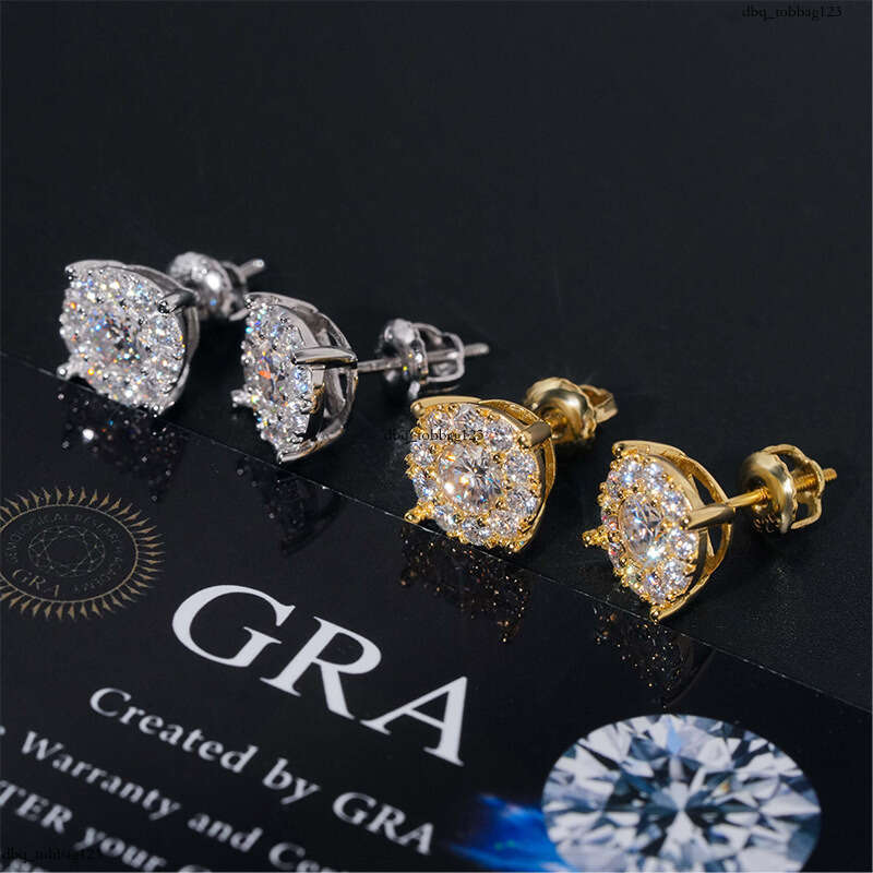 ICED OUT Classic Versatile Moissanite Stud EarringIced Out VVS Full Dia Exclusive Wuzhou