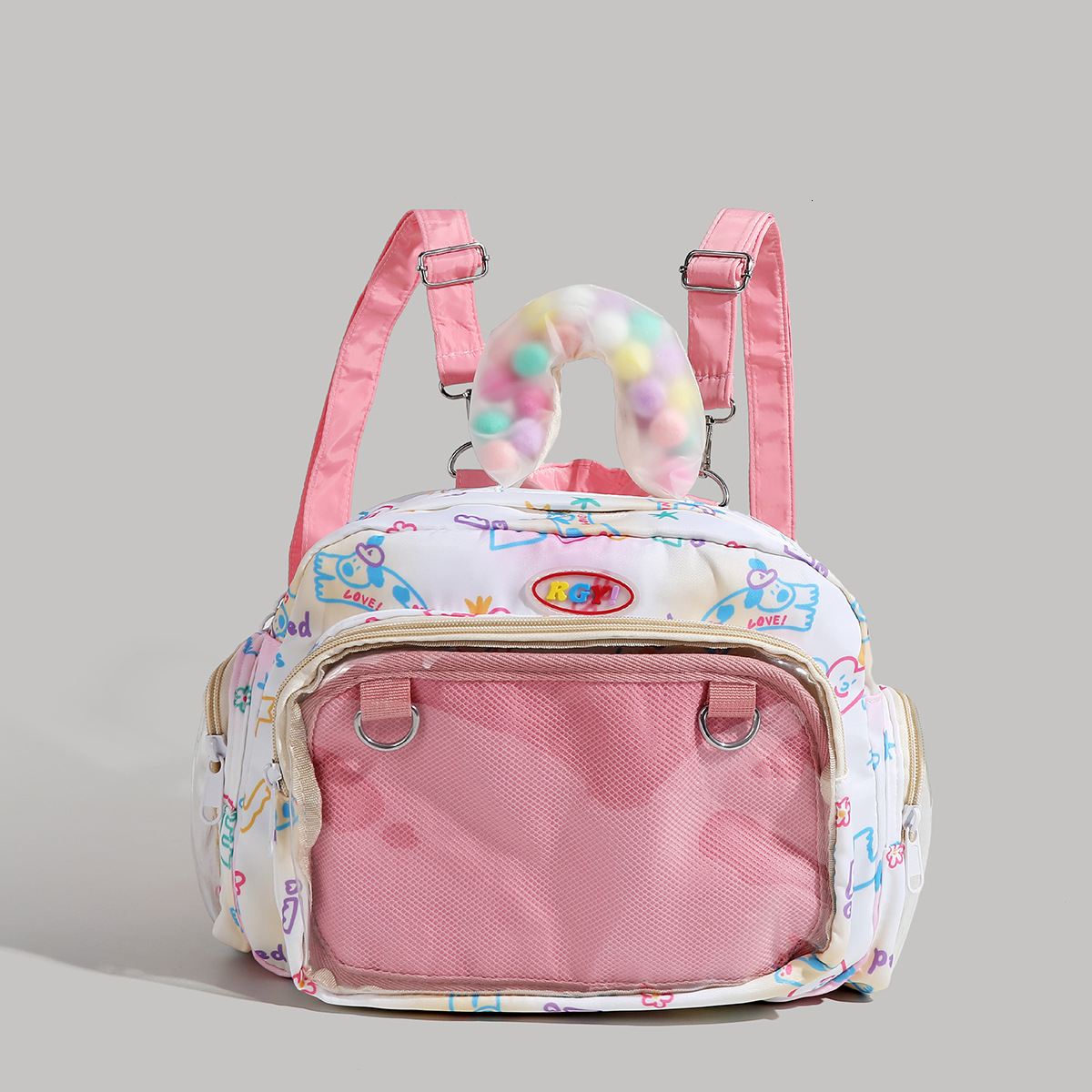 Robot Girl Cute Single Shoulder Capacity Pain Bag Student Backpack ddmymoon
