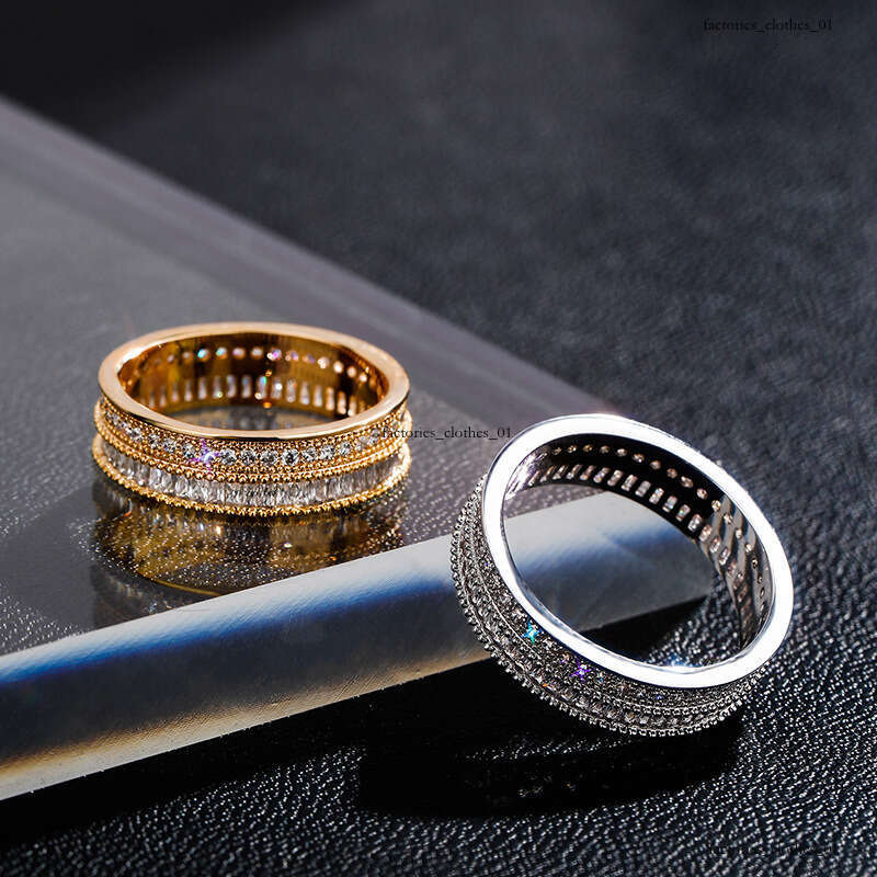 Trendy Hip-Hop Personality Rings for Men and Women Full Zircon Fashion Jewelry