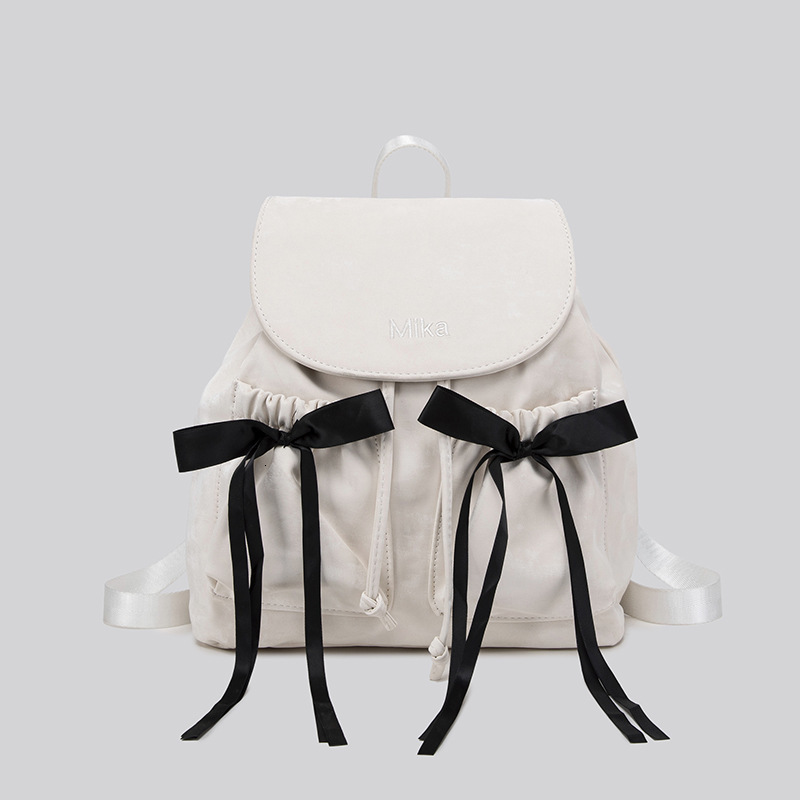 Ins Trend Bowknot Backpack for Women 2025 Summer New Fashion Sweet Student Class Handbag ddmymoon
