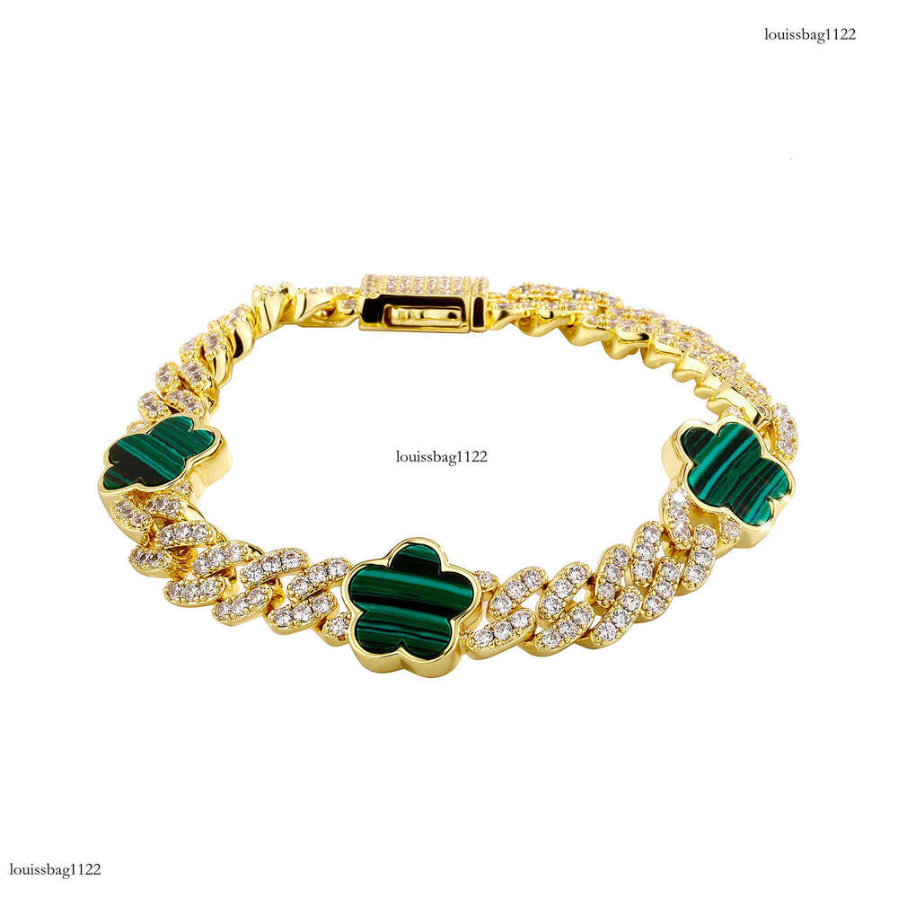 Clover Moissanite chain Bracelet Tennis Necklace for Women Exquisite High-end Clavicle Chain