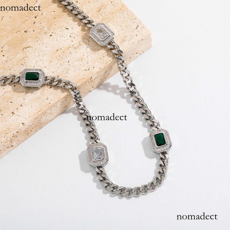 Summer Simple 3.5 Sterling Silver Cuban Chain Necklace Bracelet Unisex Hip-Hop Accessories