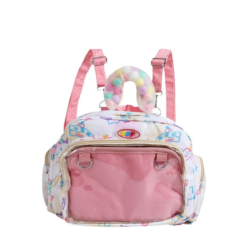 Robot Girl Cute Single Shoulder Capacity Pain Bag Student Backpack ddmymoon