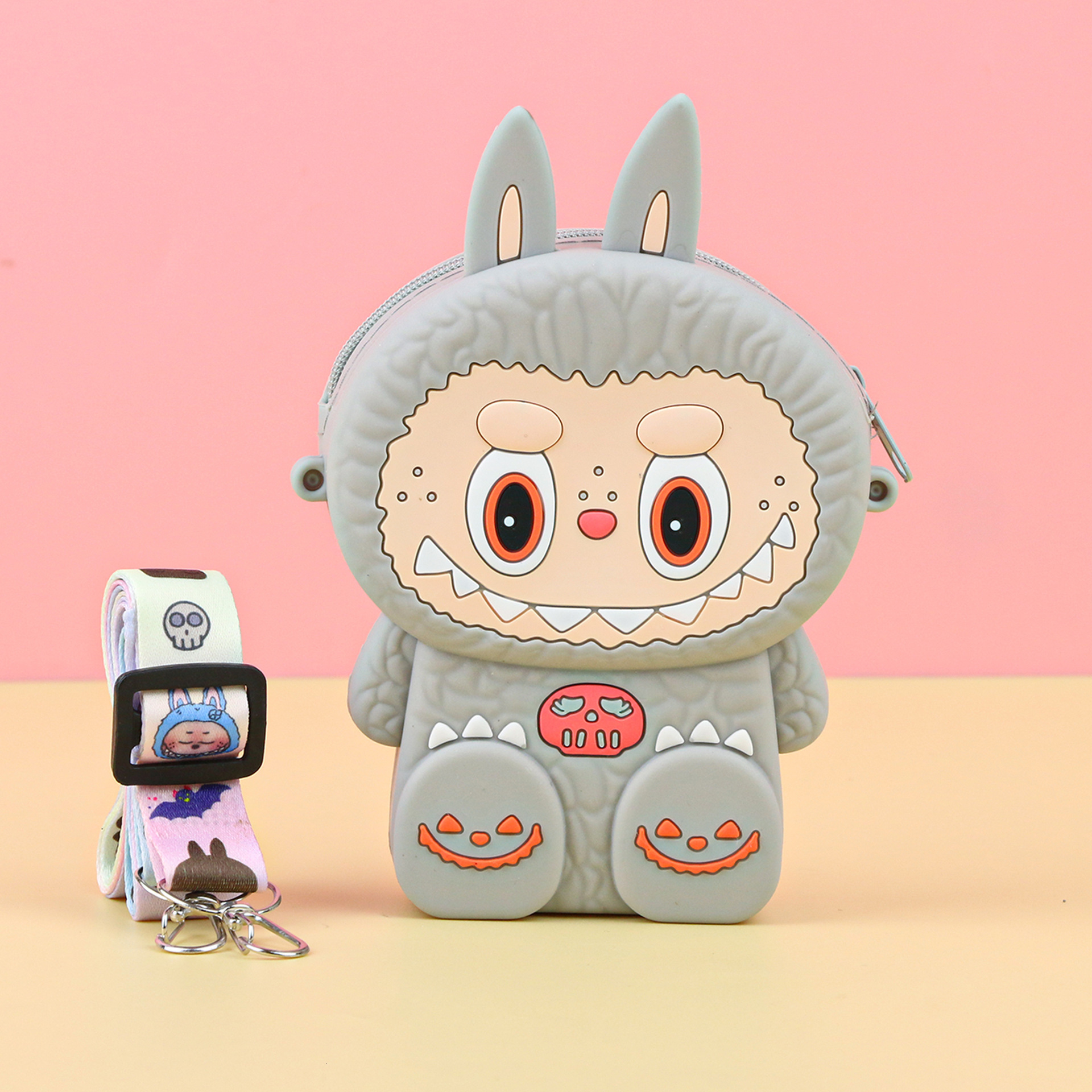 2025 New Luxury Labubu Silicone Shoulder Coin Wallet In Stock Children's Cartoon Fashion Coin Wallet Cartoon Student Crossbody Designer Phone Bag