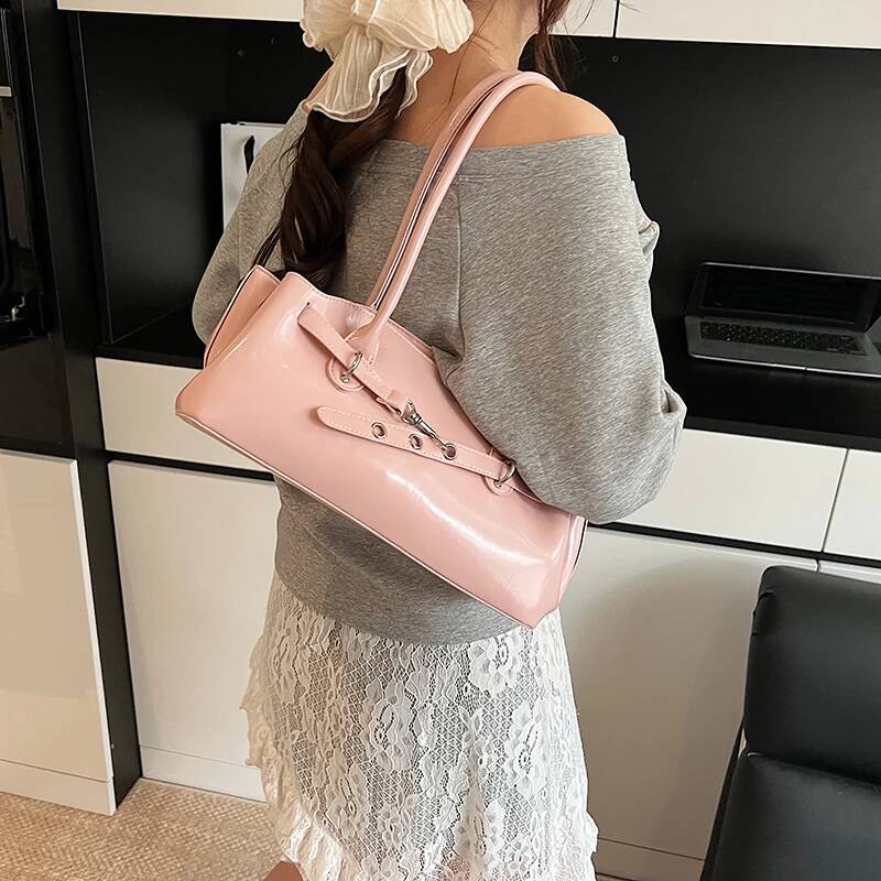 LEFTSIDE Design PU Leather Small Underarm Bags For Women 2025 Trend Female Brand Shoulder Tote Bag Handbags And Purses