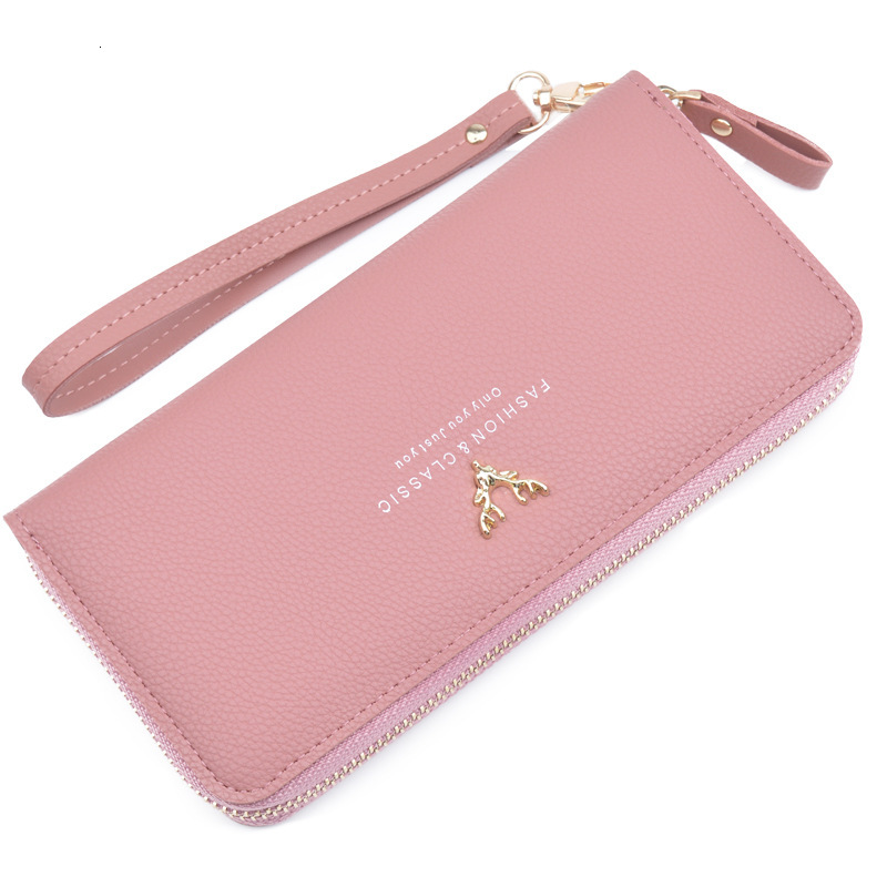 Designer Bag New Women's Wallet Long Large Capacity Zipper Luxury Bag Clutch Fashion Simple Lychee Pattern Coin Purse Phone Bag