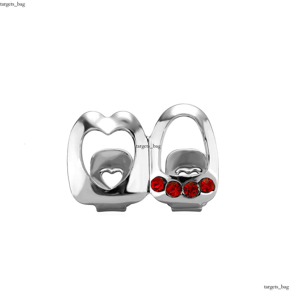 Hollow Heart Double Bracelet Daily Street Cool Glossy Hip-Hop Versatile Accessory