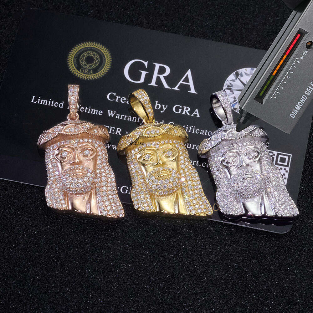 Hip-Hop Iced Out VVS Moissanite Men's Avatar Trendy High-End Pendant Jewelry