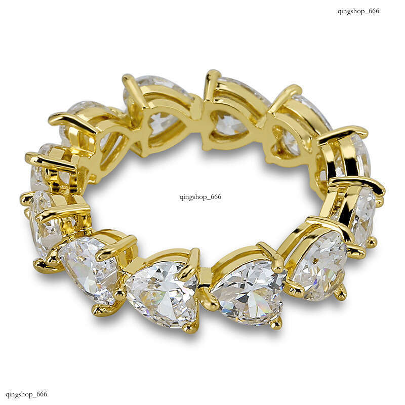 Heart-Shaped Zircon Couple Hip-Hop Style Rings HIPHOP RING