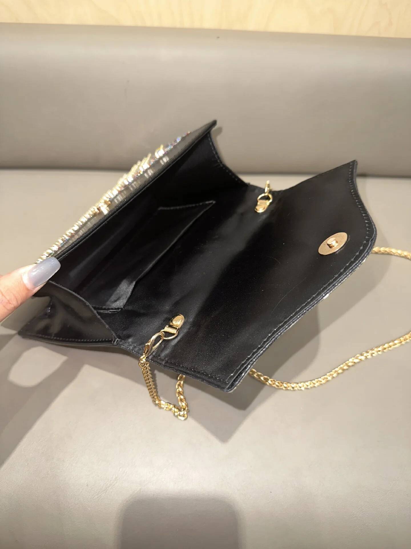 JIOMAY Purses 2024 Elegant Fashion Evening Bag Glamorous Rhinestone Party Bags Portable Handbags for Women