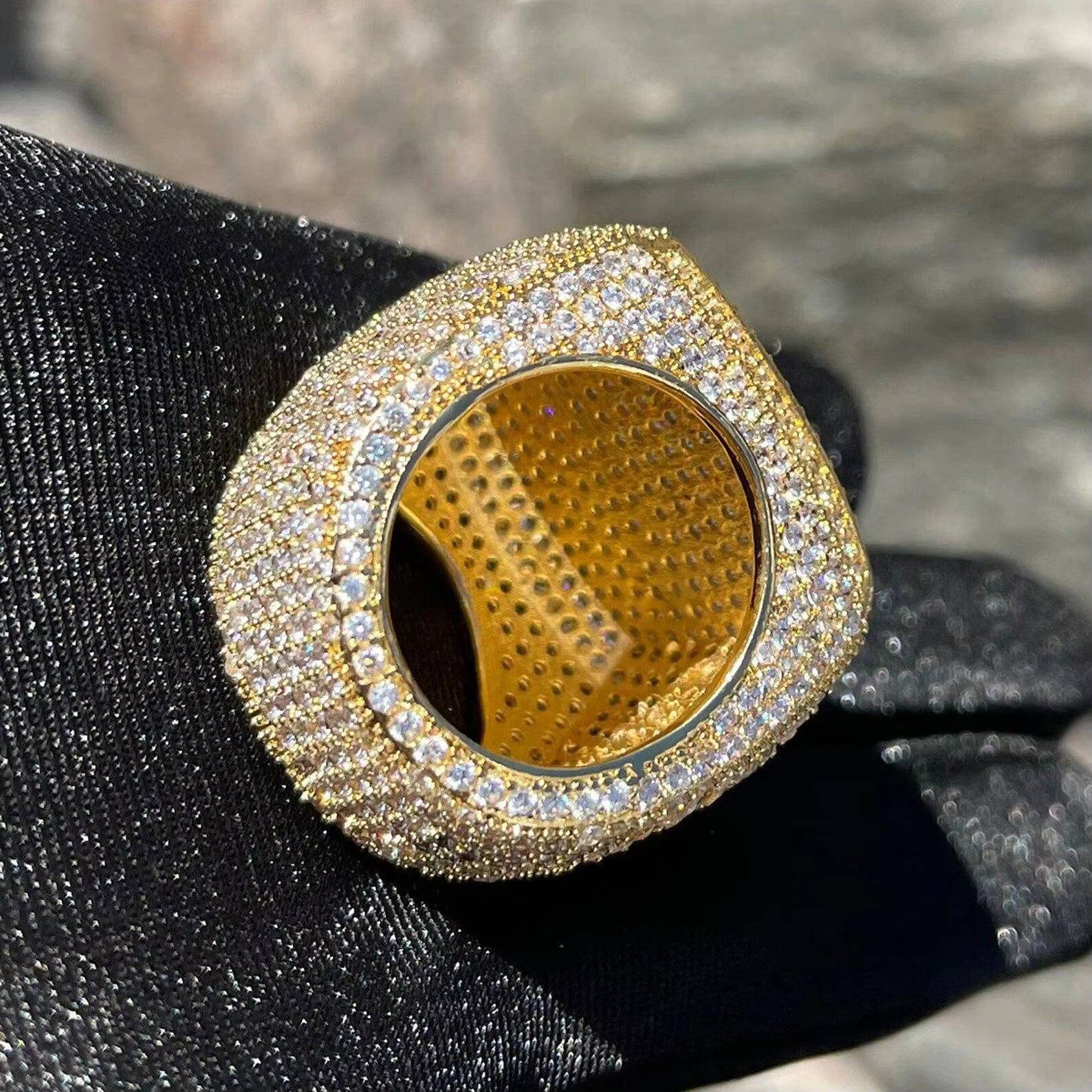 Hip Hop Iced Out VVS Lab Grown 10K 14K 18K Gold Full Diamond Round Champion Ring Luxury Custom Jewelry Mens Ring Trend
