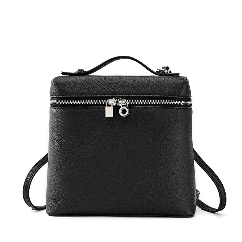 Top Layer Cowhide Shoulder For Women New Fashion Piana Backpack Genuine Leather Women's Travel Large Capacity School Bag