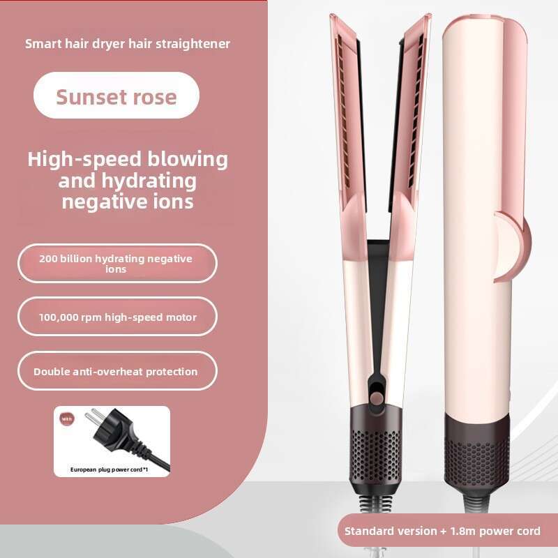 Huaqiangbei HT01 Straightener Multi-Functional Hair Styling Tool Negative Ion No Damage Dry and Wet Dual Use