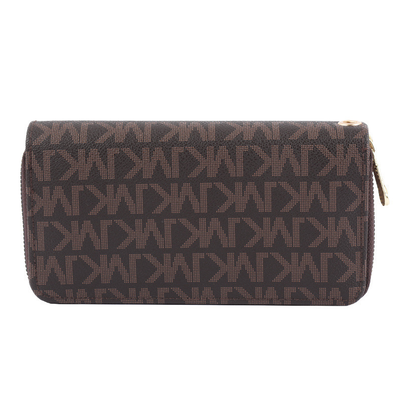 Long Wallet Luxury Bag For Women Korean Version Wholesale 2025 New Double Zipper Clutch Women Double Layer Printed Large Capacity Phone Bag