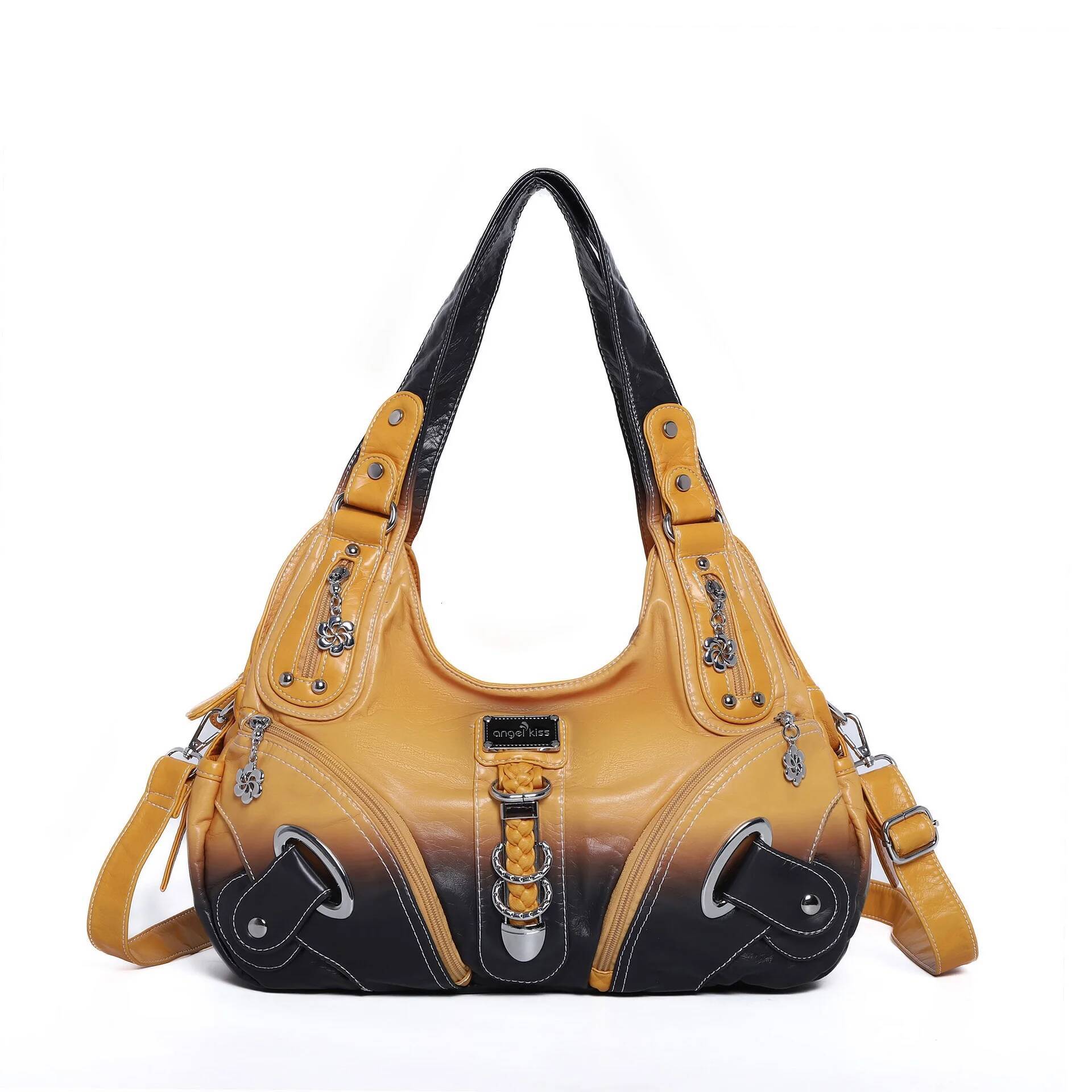 Women Tote Large Top-handle Handbag Fashion Shopper Tie-dye Satchel Dumpling Pack Shoulder Bag Purse