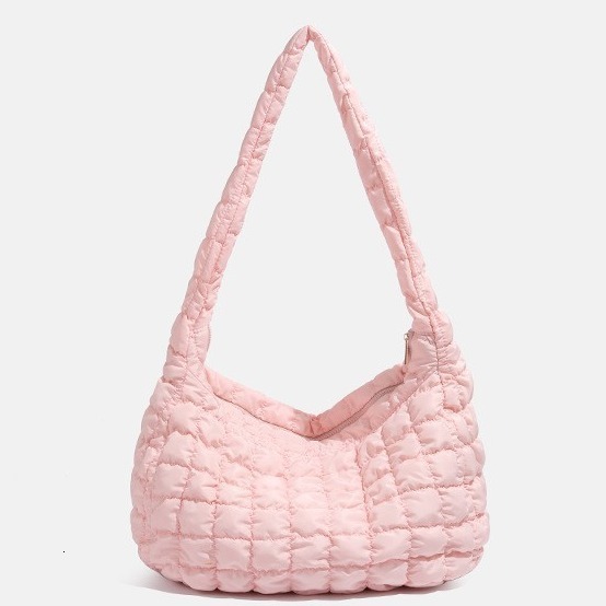 Girl Pink Tote Lazy Style Large Bag 2025 New Casual Fashion Plaid ddmymoon