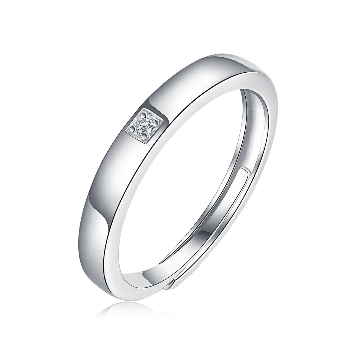 Na Women Men s925 Silver Diamond Finger Rings Couples Rings for Weddings and Engagement GRA Certificate Jewelry 250805