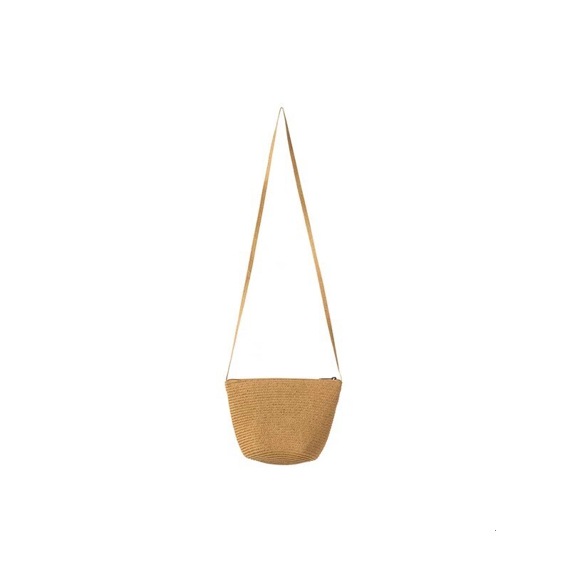 Summer Mini Drawstring Versatile Straw Small Women's Shoulder Crossbody Trendy Woven Bag New Style for Women ddmymoon