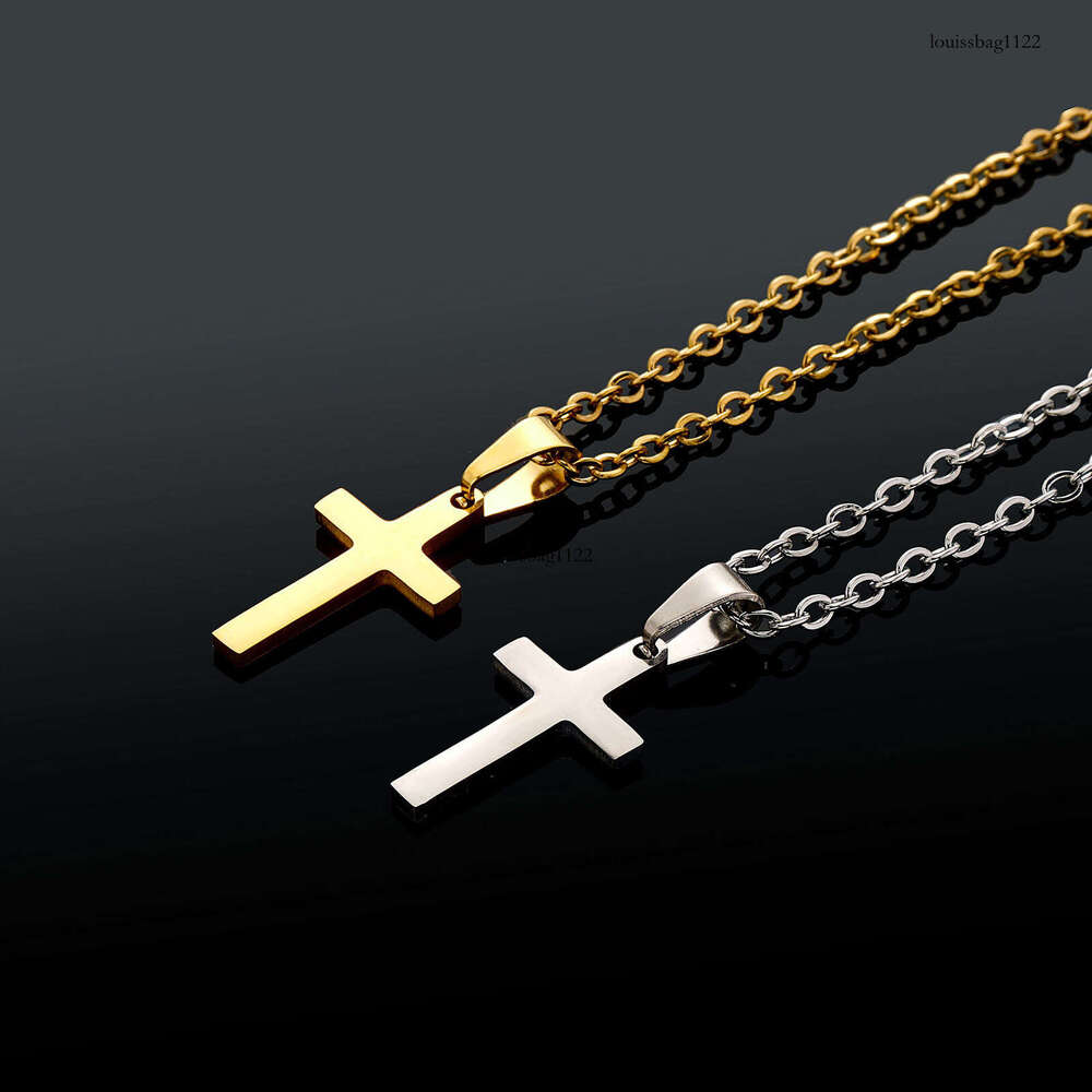 Hip-Hop Style Hot-Selling Titanium Cross Pendant for Men and Women Sterling Silver Moissanite chain Chain Gold