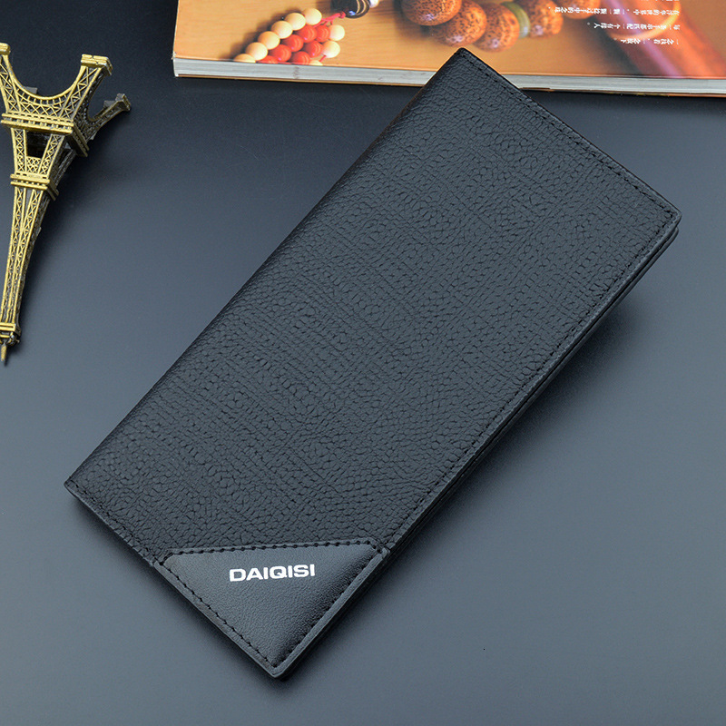 Luxury Bag New Men's Wallet Long Vertical Style Off Fashionable Youth Soft Leather Wallet Multi-card Slots Large Cash Designer Bag Suit Bag