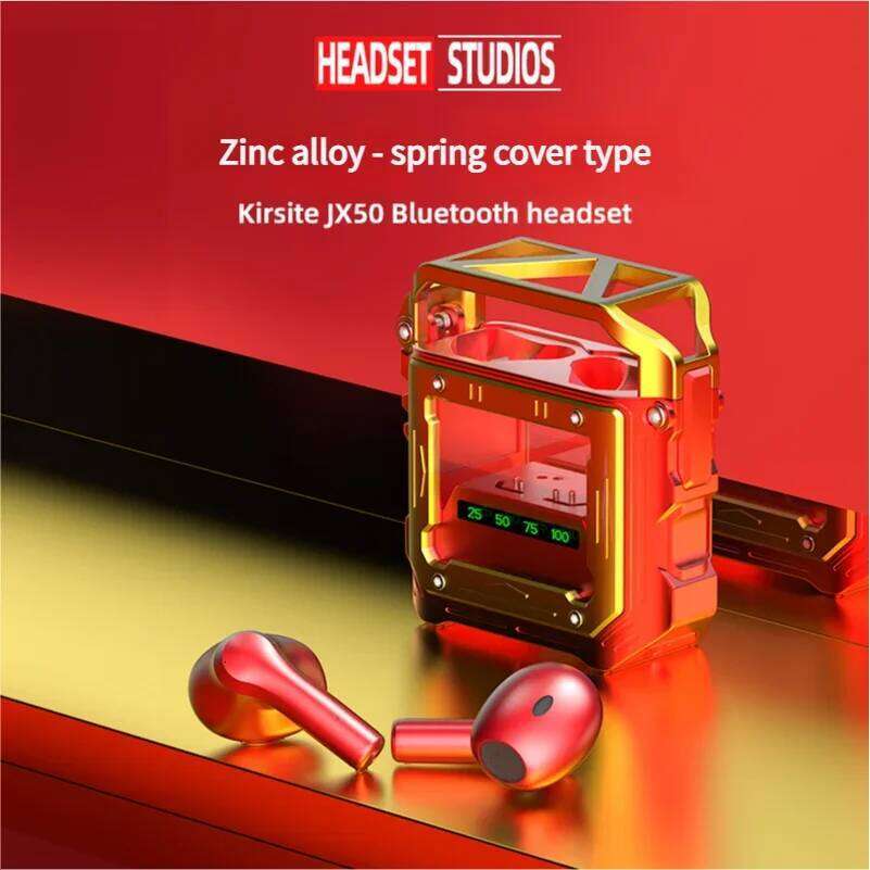Zinc alloy game earplugs HIFI stereo dual-mode bluetooth headset player metal material